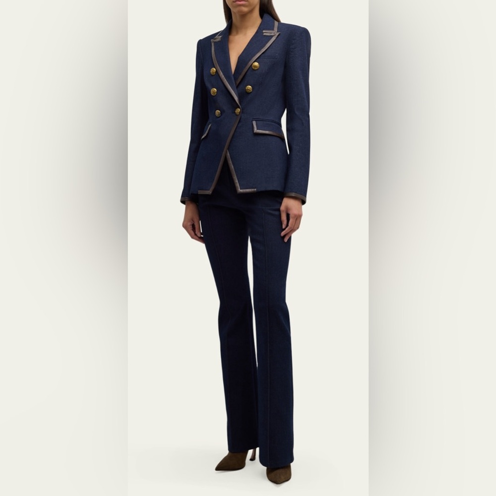 Veronica Beard Navy and Brown Blazer - Picture 6 of 16